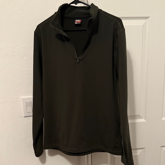 Olive green Quarter-Zip Pullover - Picture 1 of 1